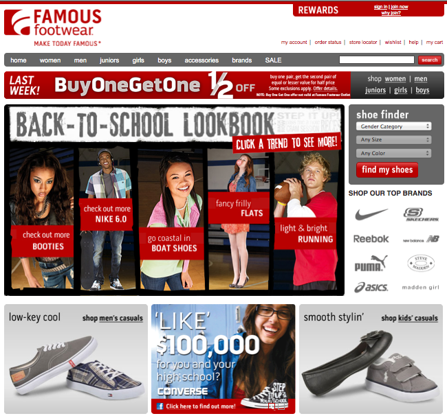 famous footwear website image search results